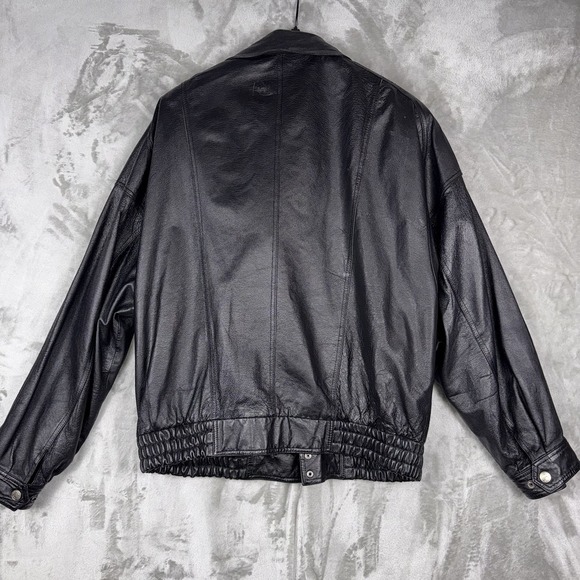 Wilsons Leather Experts Men's XLT Thinsulate 3M Heavy Zip Jacket Black‎ VTG - Picture 14 of 15